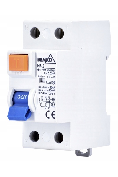 Bemko Întrerupător diferențial de curent 2P 40A 30mA P302 A05-N7-2-40-030