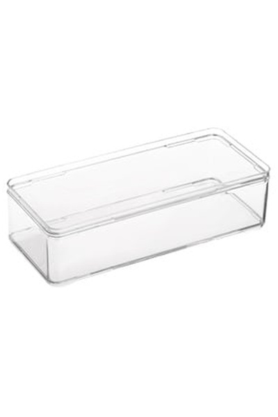 OEM Cutie de Organizare din Plastic Transparent Stivuibila 21x9x5.5cm