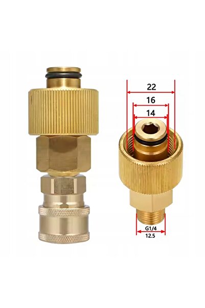 Rosfix ADAPTOR KARCHER HD HDS EASY!LOCK TR22 LA CONECTOR RAPID 1/4 INCH DIN A...