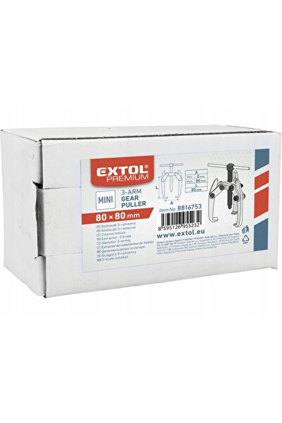 Extol Extractor de rulmenți 80x80mm mini Forjat cu trei gheare