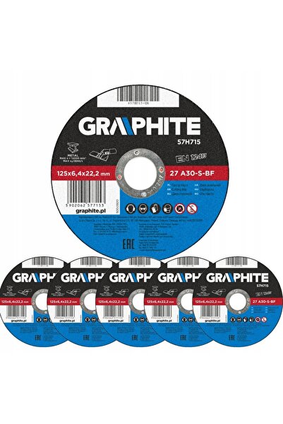 graphite 10x Disc abraziv metal 125x22.2mm