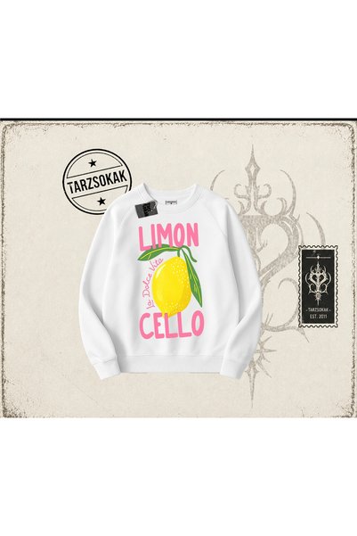 Tarzsokak Ženska majica sa širokim izrezom Lemon Cello, unisex, bela