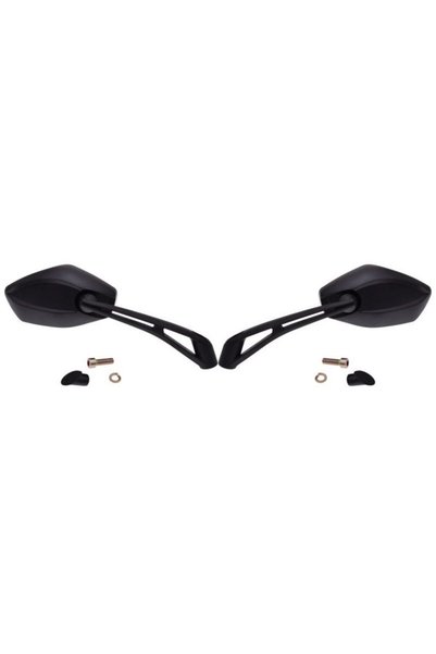 WMX Set de 2 oglinzi pentru motocicletă/ATV/scuter, filet M8, culoare neagră