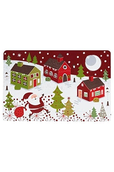 OEM Suport Farfurie Mos Craciun Case Zapada 43.5x28.5cm