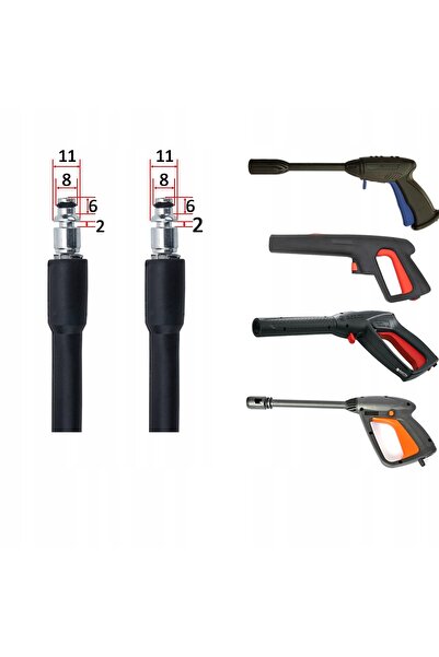 Rosfix Furtun de înaltă presiune 15M Click Quick Connect Bosch Easy Aquatak A...