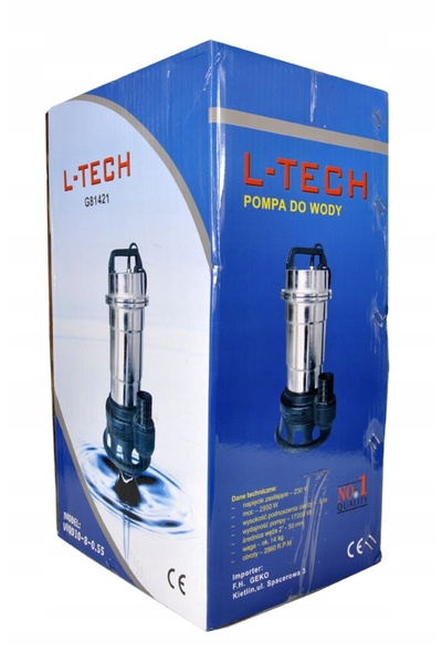 GEKO Pompă de canalizare cu tocător 550W 17000 L/H Nichel