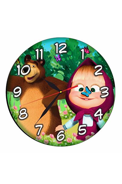 OEM Ceas Disney, Mașa și Ursul, Lemn, 40 cm, CSDUV071