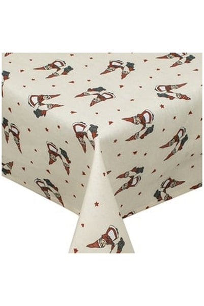 OEM Fata de Masa Decorativa Ecru Pereche Mos Craciun 120x120cm