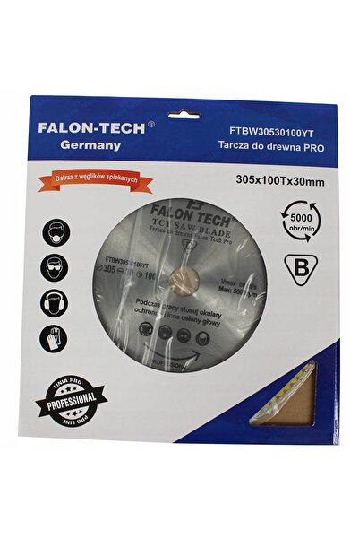 Falon Tech Falon-Tech FTBW30530100YT disc de 305 mm pentru plăci și lemn