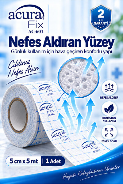 Acura AC-601 5cm x 5m Tıbbi Esnek Flaster