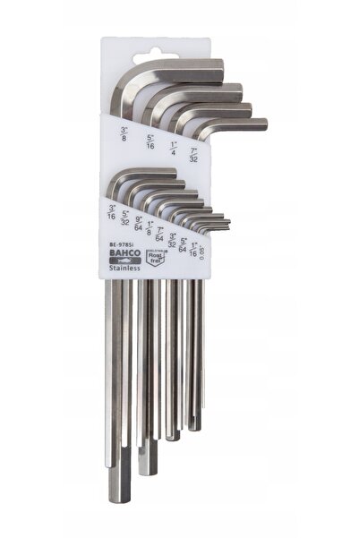 Bahco Chei hexagonale Inox imperial 0,05''-3/8''