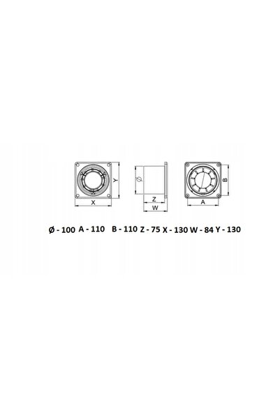 AWENTA RING WWR100 VENTILATOR DE EVACUARE F100 ALB
