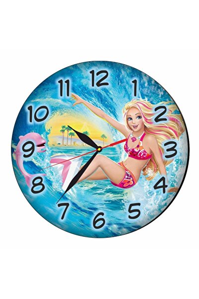 OEM Disney, Barbie, Ceas din lemn, 40 cm, CSDUV051