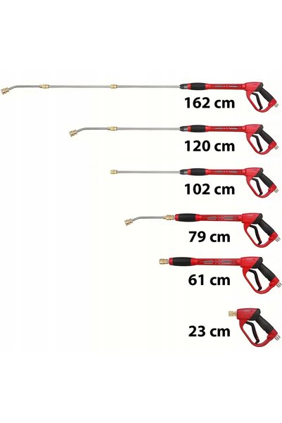 Rosfix Pistol pentru spălător cu presiune, 5 duze, adaptor lance M22 14/15 mm...