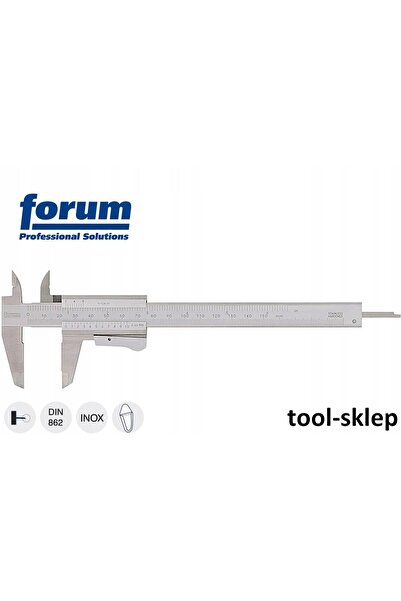 FORUM Șubler cu vernier de 150mm cu buton de acționare