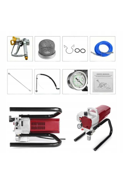 Rosfix KIT PULVERIZATOR VOPSELE PISTOL DE VOPSIT HIDRODINAMIC 1800W