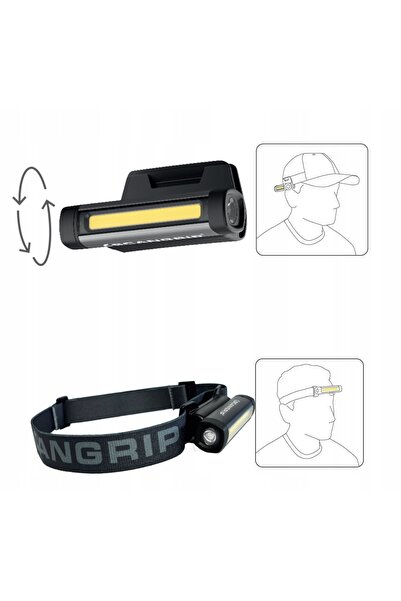 SCANGRİP Lanternă frontală LED puternică 150 lumeni FLEX WEAR aku 03.5811