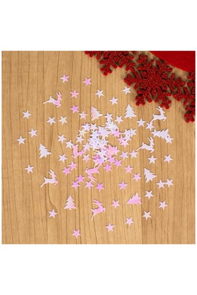 OEM Decorative Table Confetti Iridescent Christmas Flakes