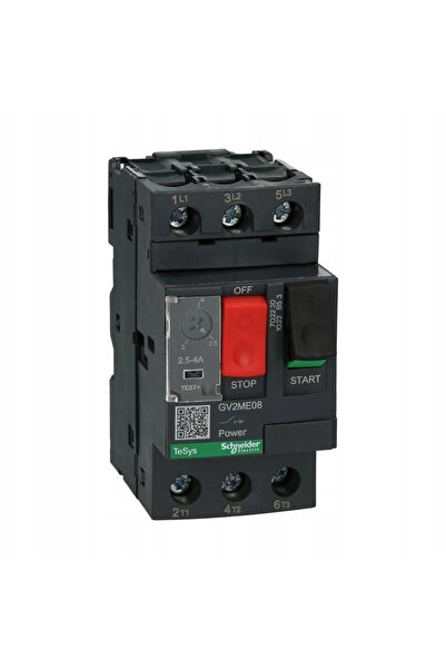 Schneider Electric Întrerupător cu motor gv2me, acționare cu buton, 2.5-4A, t...