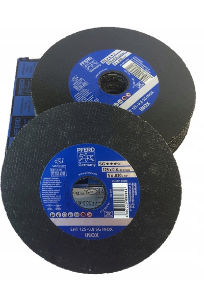 PFERD Disc de tăiere oțel INOX 125x0,8mm 25 bucăți