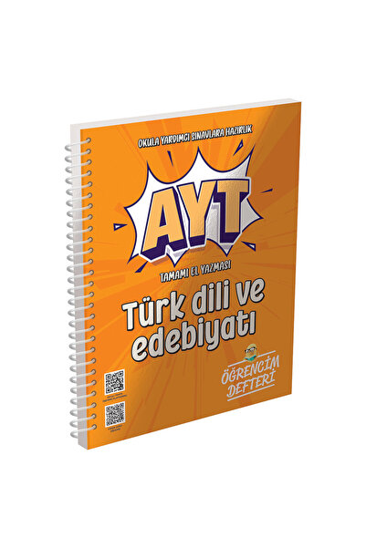Murat Yayınları AYT Türk Dili ve Edebiyatı Öğrencim Defteri Tamamı El Yazmalı.