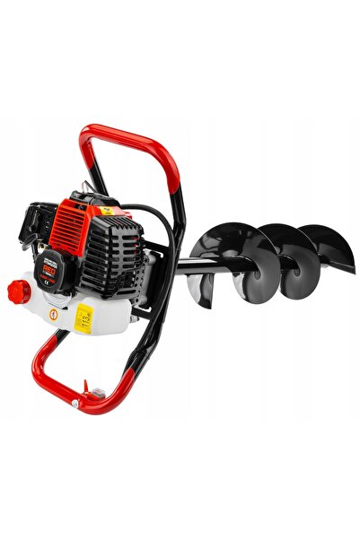 Red Technic Melc de pământ cu bujie de 6KM + 3 x prelungitor pentru burghiu d...
