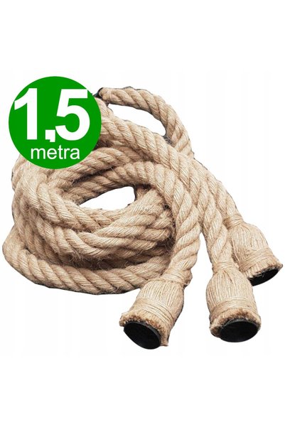 LEDIN Lampă suspendată cu șnur de iută 3x1,5m 3xE27 50W