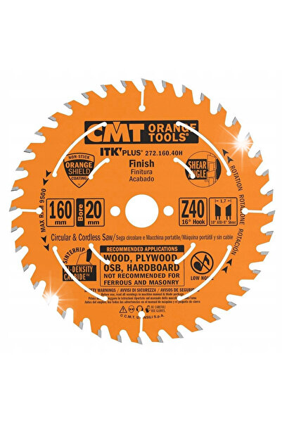CMT Lamă de ferăstrău circular universală pentru lemn 160x20 24Z 291.160.24H