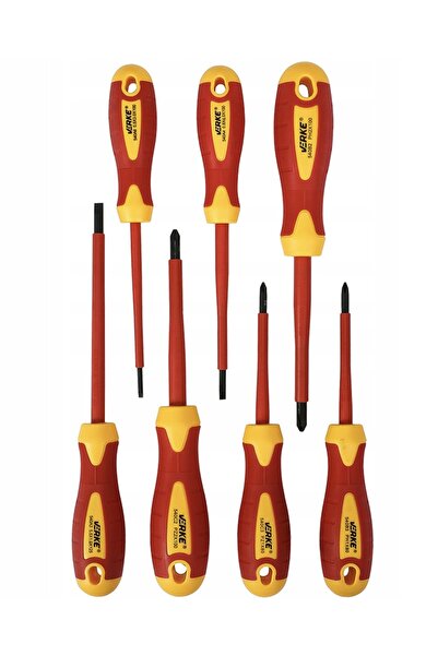 VERKE Set de șurubelnițe izolate pentru electrician 1000V, 7 piese