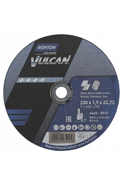Norton Disc de tăiere din oțel inoxidabil INOX 230x1,9mm - 25 bucăți VULCAN