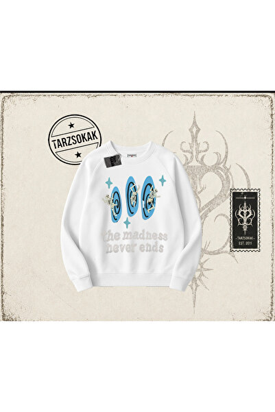 Tarzsokak Unisex ludnica nikada ne prestaje, velika unisex majica sa okruglim...