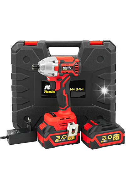 Notig Tools Cheie de impact de 20 V, 2x3.0 Ah, fără perii