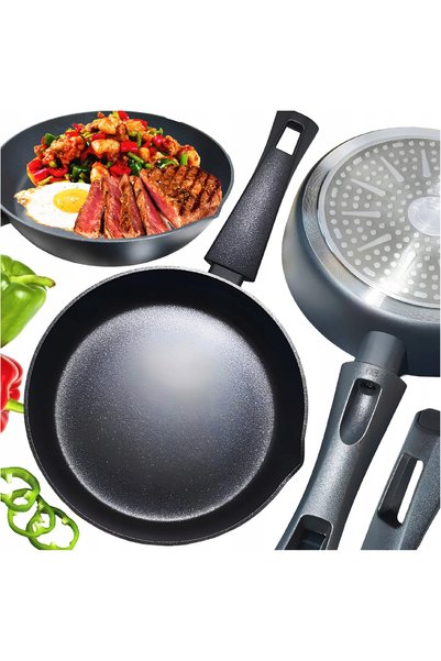 ZILNER Tigaie de 20CM, antiaderentă, din aluminiu, compatibilă cu inducție și...