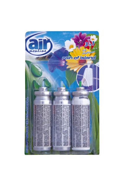 Air menline Rezervă de spray Happy Spray, 3x15ml, Ploaie de insulă