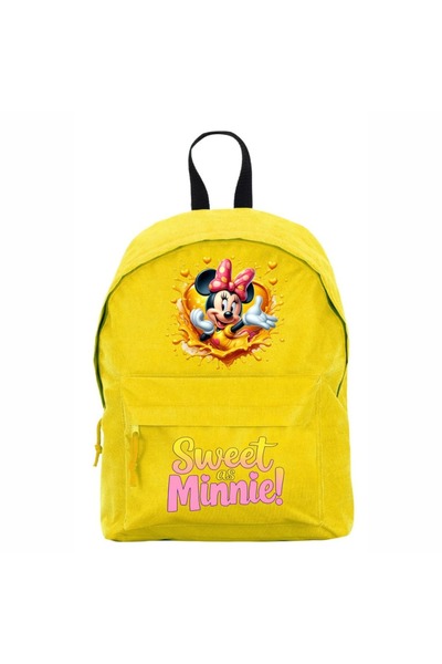 OEM Ghiozdan școlar, Minnie Mouse, 38x28 cm, Galben, GS022