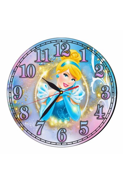 OEM Ceas Disney, Cenușăreasa, Cenușăreasa, Lemn, 30 cm, CSDUV046