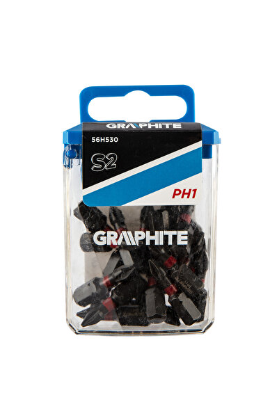 graphite 200x Biți de impact PH1 x 25mm 1/4 "