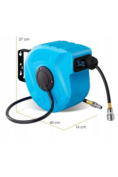 Kraft&dele Furtun pneumatic spiralat 8x12mm x 10m pentru compresor 20 bar 1/4''