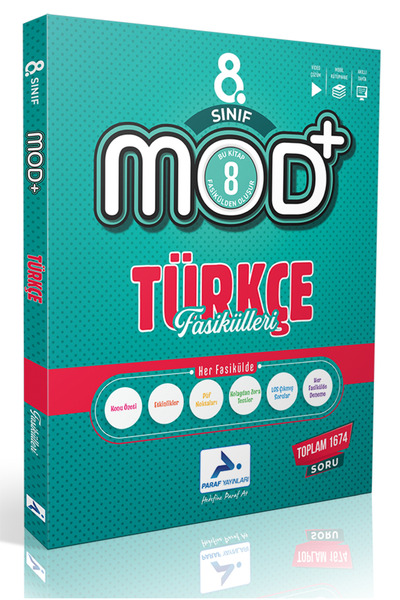 paraf yayınları 8. Sınıf MOD Türkçe Anlatım Fasikülleri