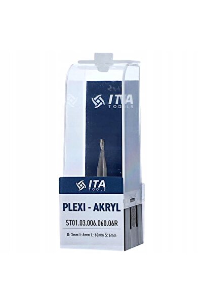 ITA TOOLS Freză pentru acrilic/plexiglas VHM D=3 I=6 L=60 S=6 ST01.03.006.060...