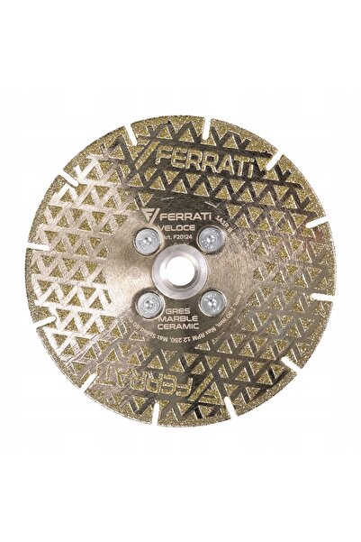 FERRATI VELOCE M14F Disc diamantat de tăiere și șlefuire pentru gresie și por...