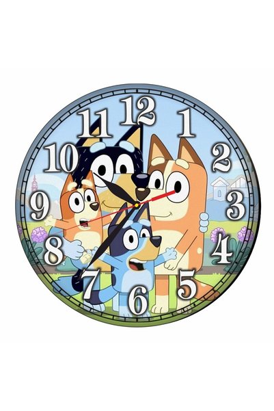 OEM Ceas Disney, Bluey, Lemn, 30 cm, CSDUV017