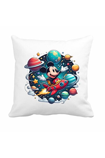 OEM Pernă pentru copii, Creșă, Grădiniță, Mickey Mouse, 40x40 cm, PGR041