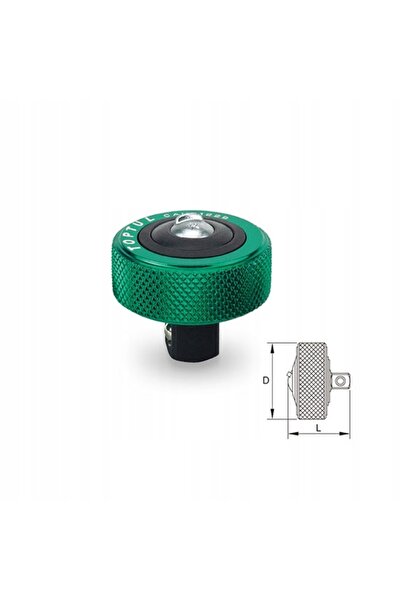 TOPTUL Cheie cu clichet mini rotundă de 3/8 inch, unealtă rotativă CAUB1229