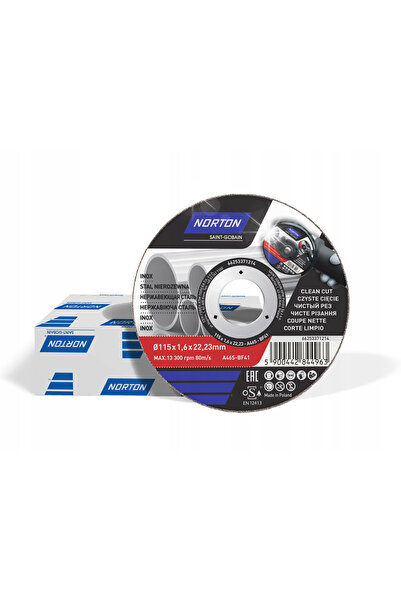 Norton A46S-115X1.6X22.2-T41 disc de tăiere INOX