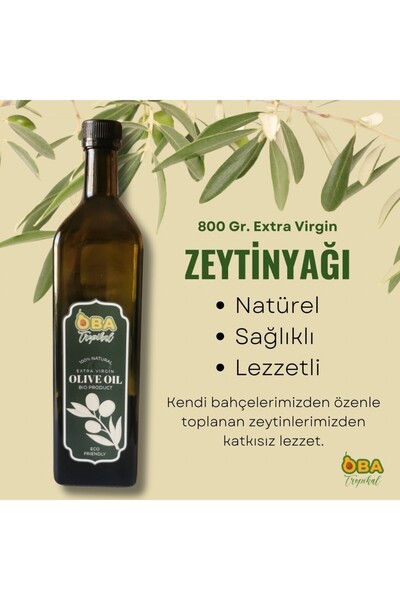 Oba Tropikal Natürel Sızma Zeytinyağı Soğuk Sıkım 800 ml