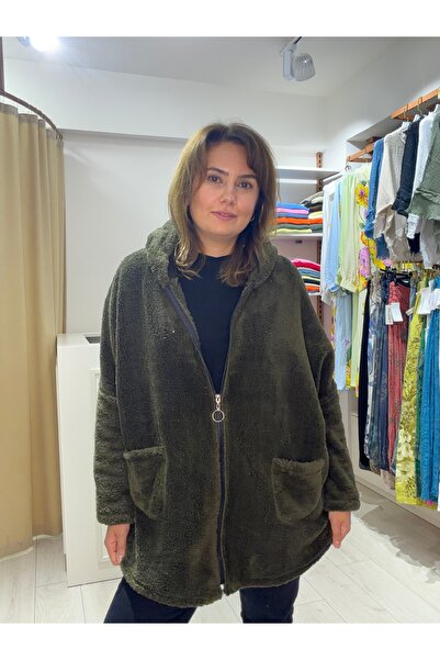 Han Atelier Kapüşonlu Peluş Ceket