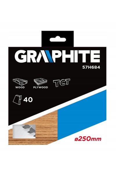 graphite Pânză de ferăstrău circular pentru lemn 250x30mm 57H684