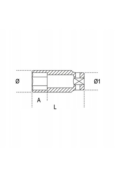 Beta Cheie de impact lungă 1'' 80 MM 729L