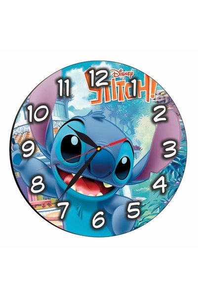 OEM Ceas Disney, Lilo & Stitch, Lemn, 40 cm, CSDUV090